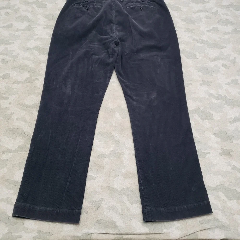 Polo Ralph Lauren Pants Mens 38x32 Blue Corduroy Stretch Classic Fit‎ Pockets